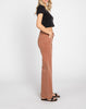 Palazzo Wide Leg High Waist Jeans in Clay