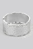 Hammered Thick Cuff Bracelet (Gold/Silver)