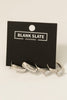Rhinestone Small Hoop Earring Set (Two Pair)