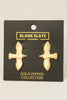 Flying Bird Statement Gold Stud Earrings