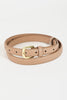 Skinny Vegan Leather Belts with Small Buckle (Assorted Colors)