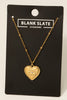 Heart Evil Eye Rhinestone Necklace in Gold