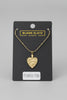 Heart & Serpent Charm Necklace