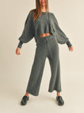 The Sweater Pant Ribbed Waist Band Sweater Pants