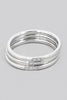 Triple Rhinestone Stacking Ring Set (Gold/Silver)