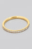 Smooth and Dainty Rhinestone Line Stackable Ring (Gold/Silver)