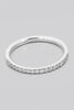 Smooth and Dainty Rhinestone Line Stackable Ring (Gold/Silver)