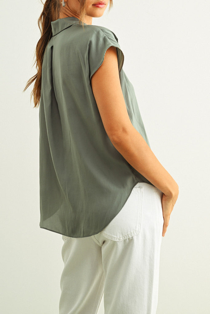 Soft Spoken Button-Up Top