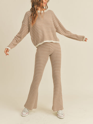 Sloan Linen Pant Overalls In Pin Stripe