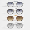 Happy Hour Hexagon Wire Frame Sunglasses