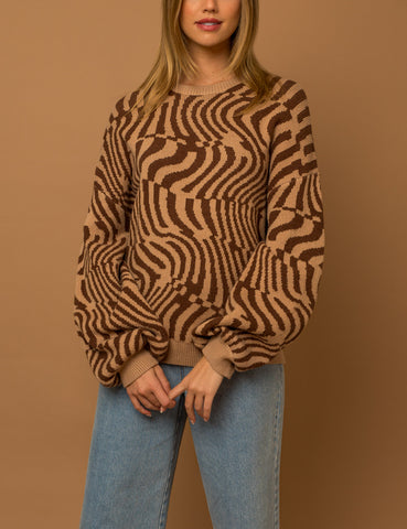 Melanie Round Neck Over Sized Sweater