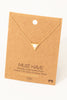 18K Gold Dipped Triangle Pendant Adorned With Opal