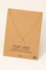 Hollow Whale Tale Pendant Necklace (Assorted)