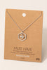 Bumble Bee Hexagon Pendant Necklace (Assorted)
