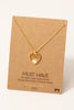 Intricate Heart with Oval Opal Necklace (Assorted)