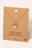 Intricate Heart with Oval Opal Necklace (Assorted)
