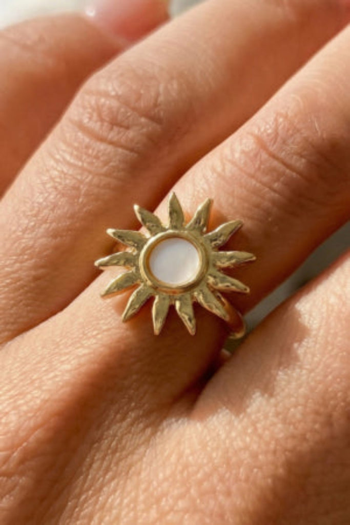 Shimmer Sun MOP Ring