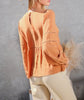 Sienna Spice Lace Point Long Sleeve Blouse