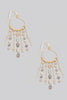 Glass Beaded Fringe Earrings