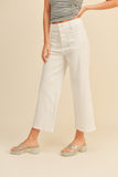 Good Side Washed Cotton Pocket Detailed Pants In Ivory