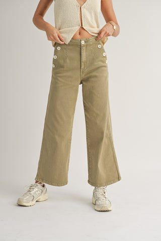 Sloan Linen Pant Overalls In Oatmeal