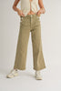 Jules Washed Cotton Pants with Button Detail (Assorted Colors)