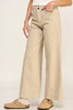Sandy Dune Clean Seamed High-Rise Wide Leg Jeans
