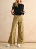 Flora High Waist Wide Leg Flower Print Jean