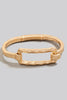 Hammered Spring Hinge Clasp Bangle in Gold (Assorted)