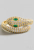 Emerald Gaze Snake Ring