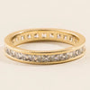 Princess Cut Rhinestone Eternity Ring