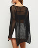 Suki Long Sleeve High-Low Hollow Sweater Top (Assorted Colors)