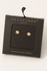 Smiley Face Stud Earrings (Silver/Gold)