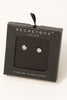 Smiley Face Stud Earrings (Silver/Gold)