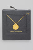 14K Gold Tree Engraving Necklace