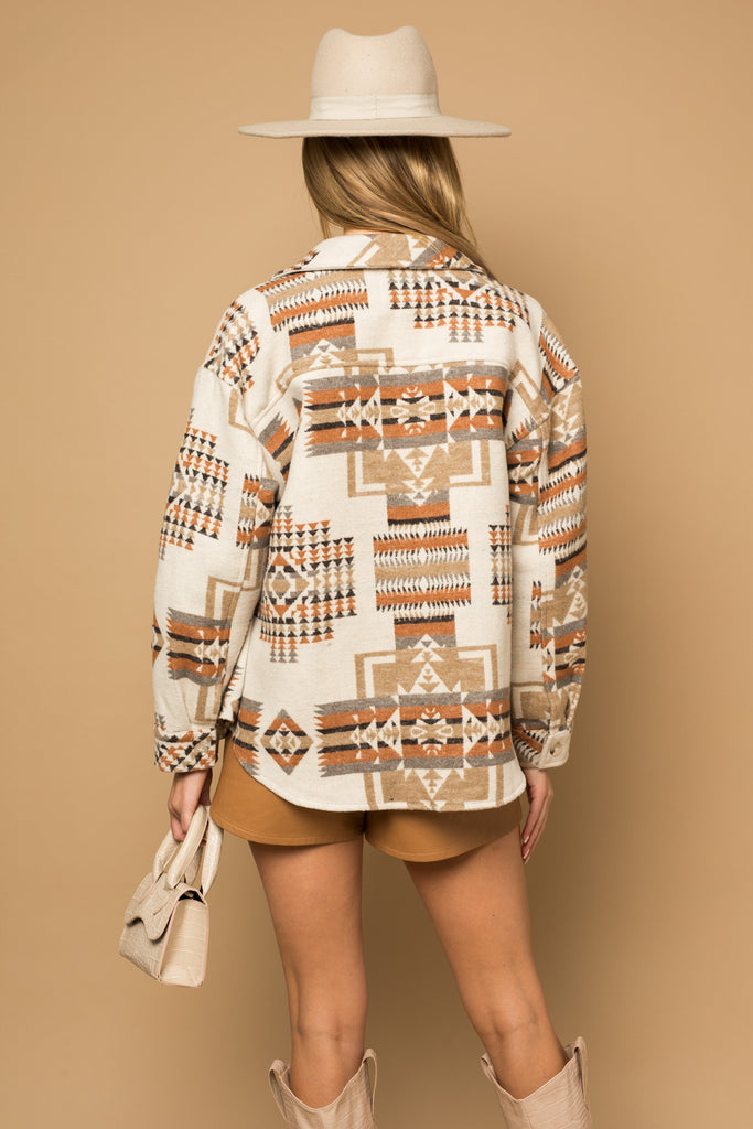 Open Spaces Over Sized Shacket