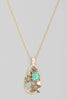 Beach & Seashells Long Necklace in Gold