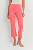 The Cropped Demi Flare Pants In Hot Pink