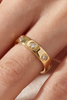 Luxe Crystal Stud Band Ring