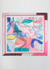 Abstract Bloom Silk Scarf