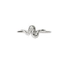 Real Silver Dainty Snake Stacking Ring