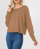 Skye Cropped Soft Knit Pullover Sweater (Various Colors)