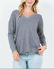 Soft Horizon Waffle Knit V-Neck Sweater (Assorted Colors)