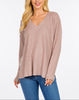 Soft Horizon Waffle Knit V-Neck Sweater (Assorted Colors)