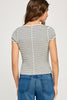 Nerina Stripes Button Up Top