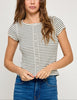 Nerina Stripes Button Up Top