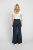 Lucia LTJ  Wide Leg Linen Trouser In Navy