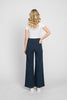 Lucia LTJ  Wide Leg Linen Trouser In Navy