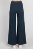 Lucia LTJ  Wide Leg Linen Trouser In Navy