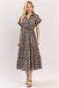 Feline Flair Leopard Print Dress